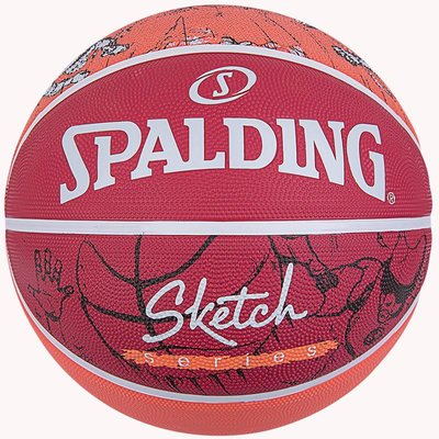 М'яч баскетбольний Spalding Sketch Drible червоний 84381Z фото