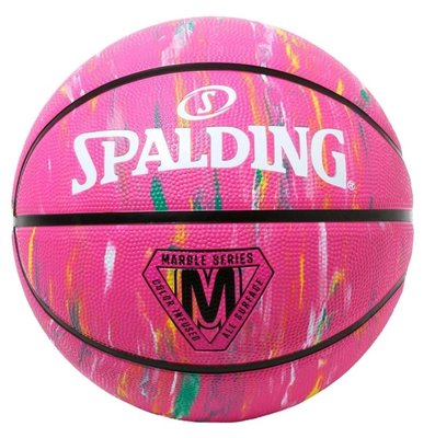 М'яч баскетбольний Spalding Marble Series рожевий, 84417Z фото