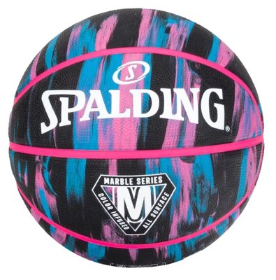 М'яч баскетбольний Spalding Marble Series блакитни 84400Z фото